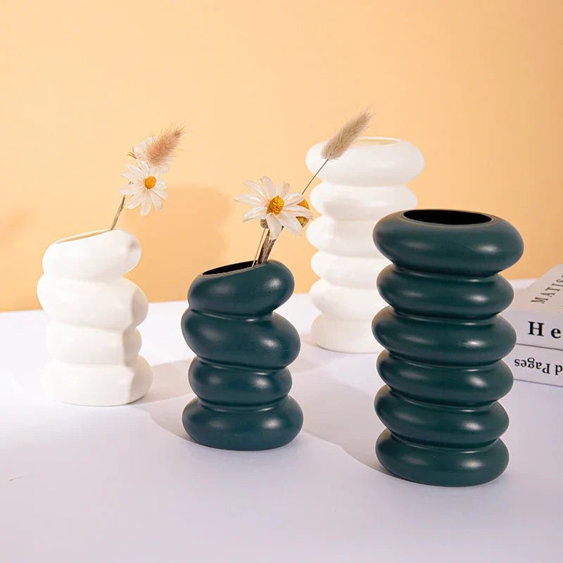 Hommfer - Vase Plastique Design Spiral pour Plantes - Hommfer
