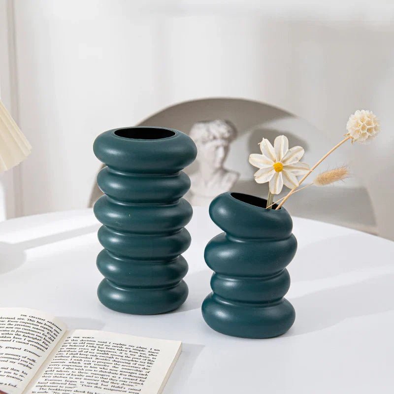 Hommfer - Vase Plastique Design Spiral pour Plantes - Hommfer