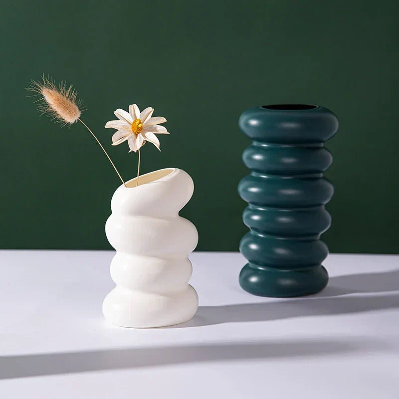 Hommfer - Vase Plastique Design Spiral pour Plantes - Hommfer