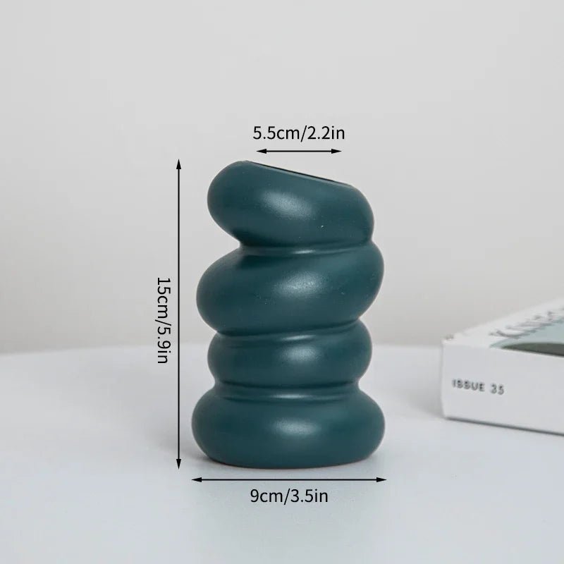 Hommfer - Vase Plastique Design Spiral pour Plantes - Hommfer