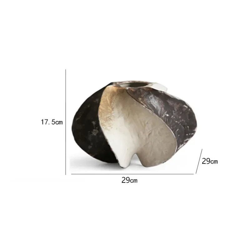 Hommfer – Vase Sculptural Wabi - Sabi en forme de Carambole - Hommfer