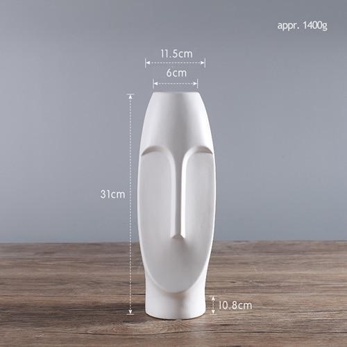 Hommfer – Vase Tête Abstraite en Céramique - Hommfer
