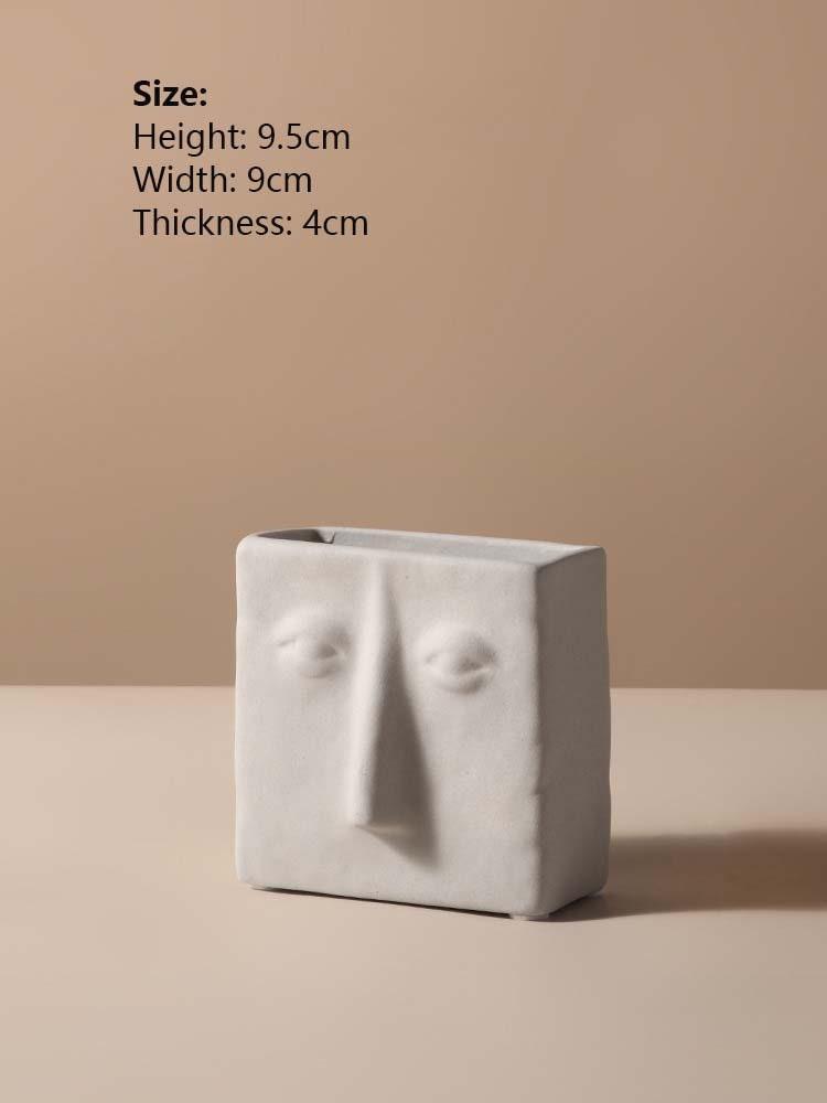 Hommfer – Vase Visage Abstrait en Céramique Moderne - Hommfer