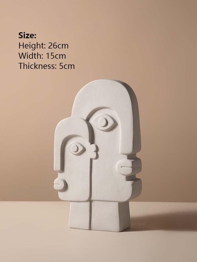 Hommfer – Vase Visage Abstrait en Céramique Moderne - Hommfer