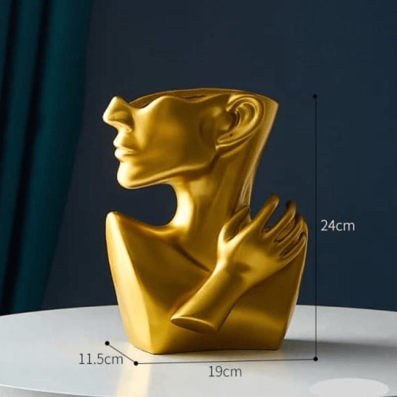 Hommfer – Vase Visage Abstrait en Résine - Hommfer