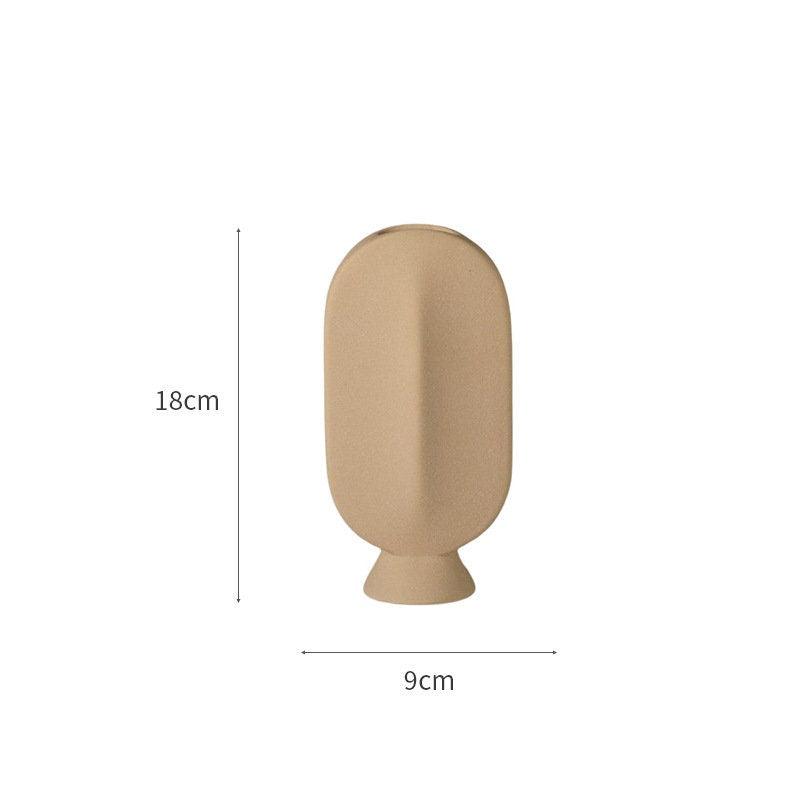 Hommfer – Vase Visage en Céramique Givrée - Hommfer