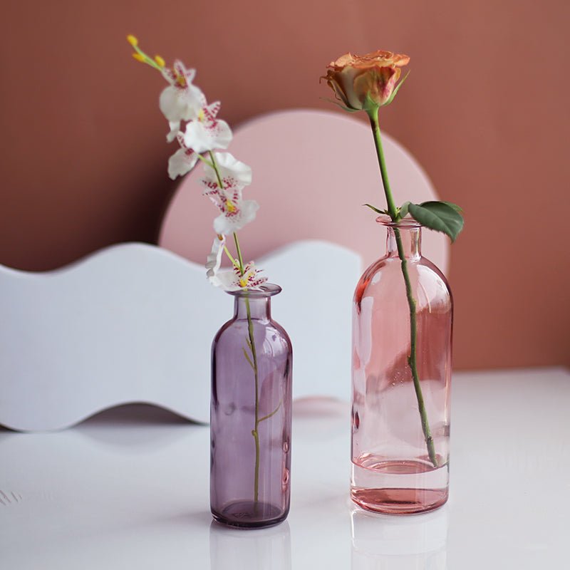 Hommfer - Vases en Verre Coloré pour la Salle de Bain - Hommfer