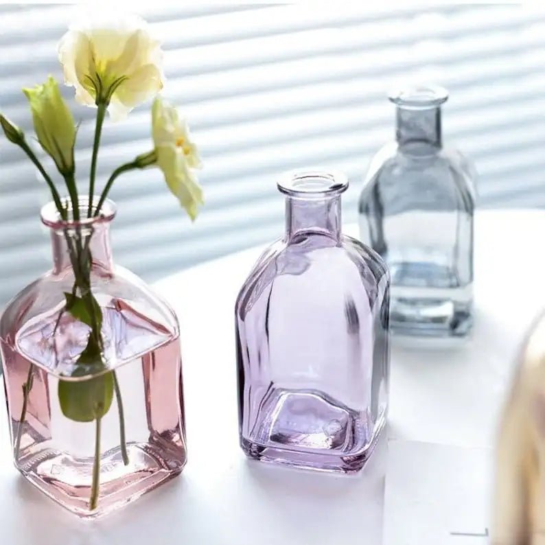 Hommfer - Vases en Verre Colorés pour Fleurs - Hommfer