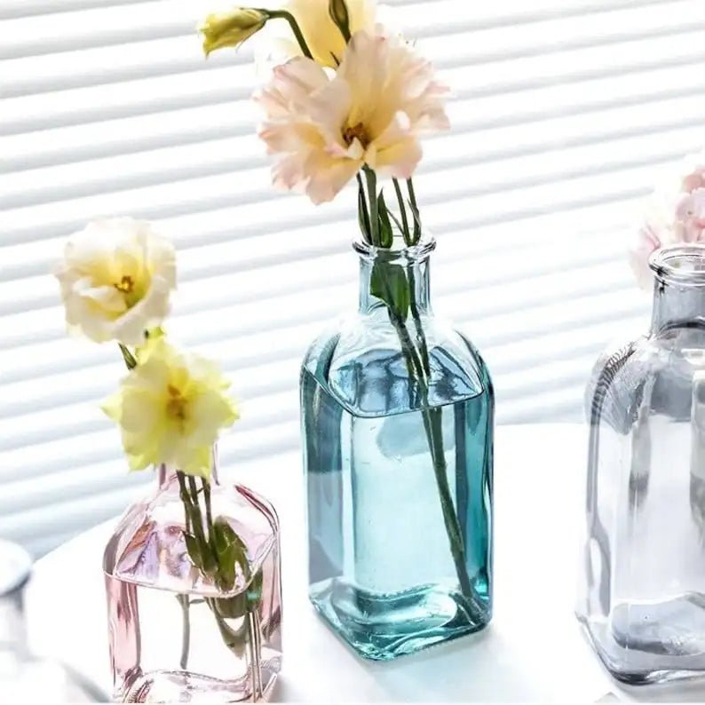 Hommfer - Vases en Verre Colorés pour Fleurs - Hommfer