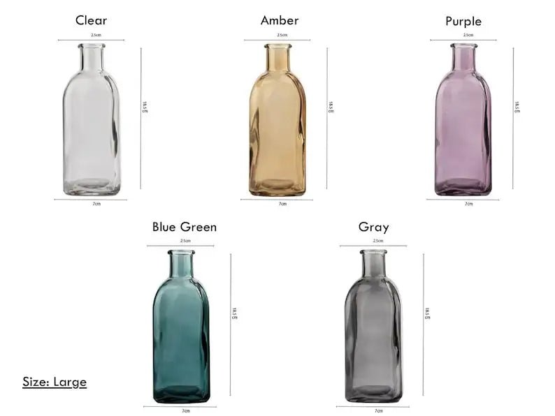 Hommfer - Vases en Verre Colorés pour Fleurs - Hommfer