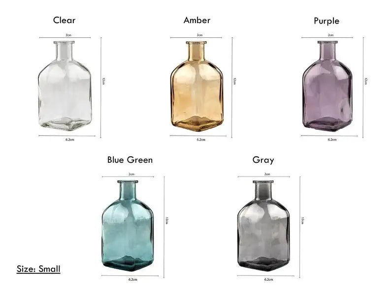 Hommfer - Vases en Verre Colorés pour Fleurs - Hommfer