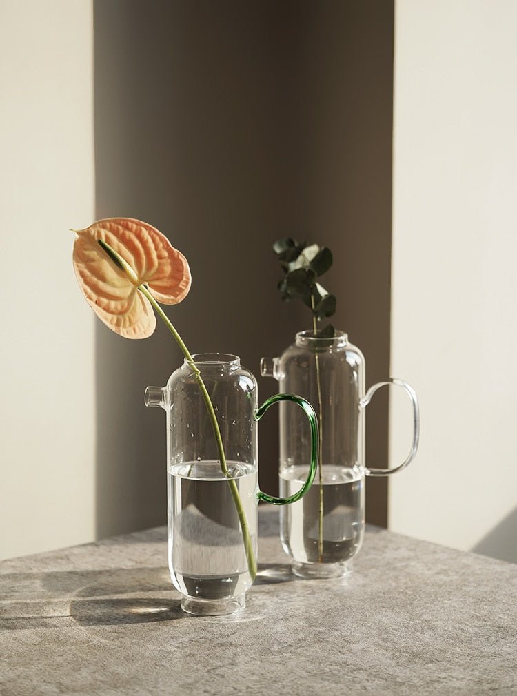 Hommfer – Verres et Carafe en Cristal Coloré Demi - Lune - Hommfer