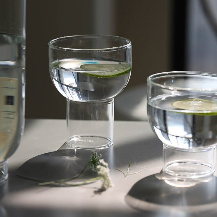 Hommfer – Verres et Carafe en Cristal Coloré Demi - Lune - Hommfer