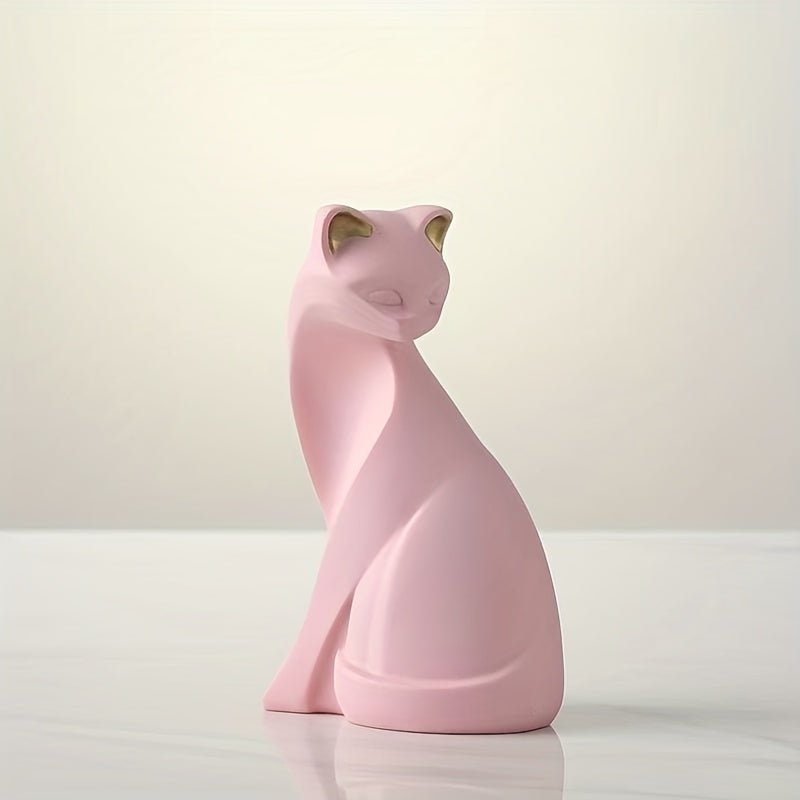 Hommfer Whiskers – Statue de Chat Décorative Fait Main - Hommfer