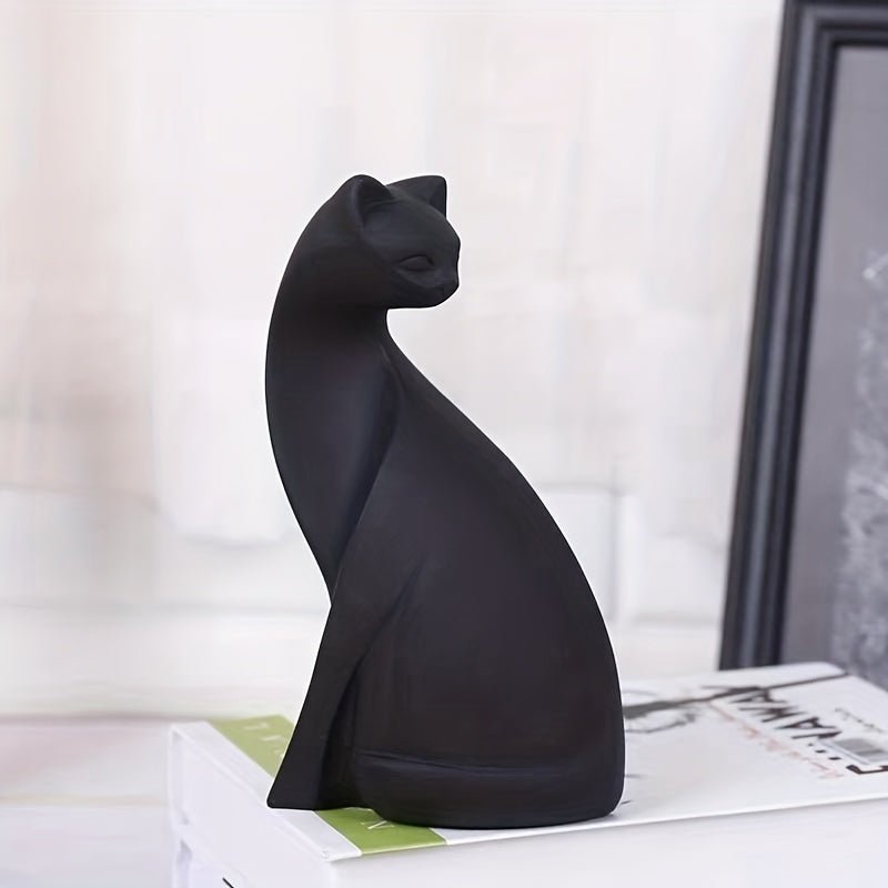 Hommfer Whiskers – Statue de Chat Décorative Fait Main - Hommfer