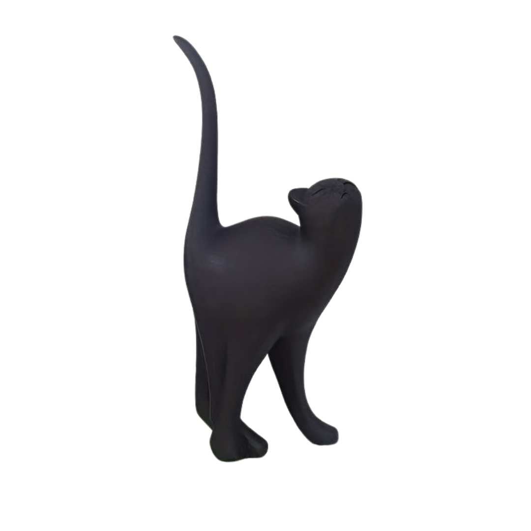 Hommfer Whiskers – Statue de Chat Décorative Fait Main - Hommfer