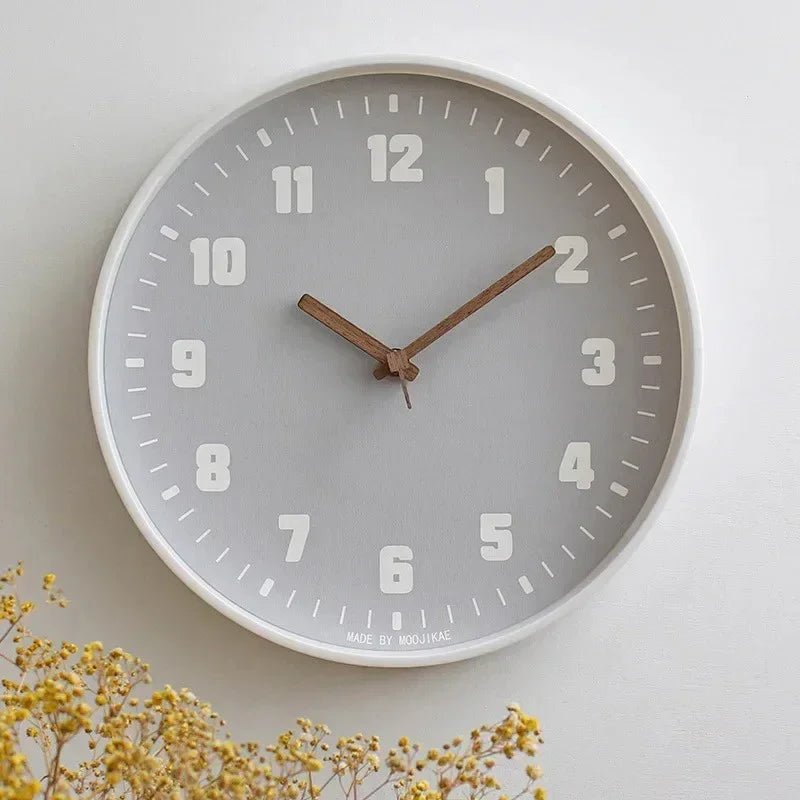 Horloge murale en bambou avec mouvement à quartz silencieux 25 ou 30 cm - Hommfer