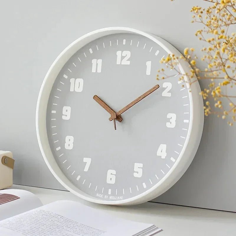 Horloge murale en bambou avec mouvement à quartz silencieux 25 ou 30 cm - Hommfer