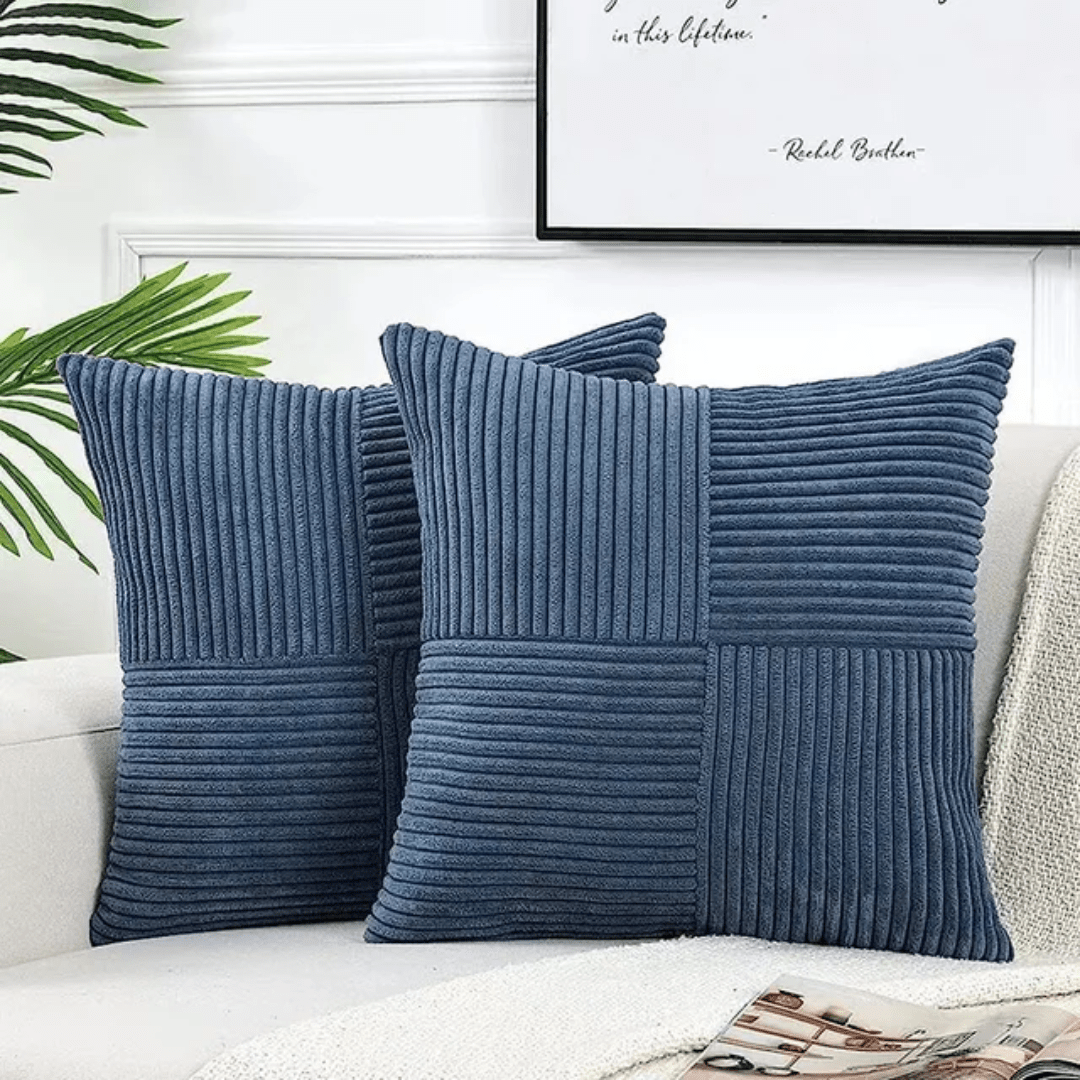 Housse de coussin en peluche 45x45 cm avec fermeture éclair invisible pour canapé et lit - Hommfer