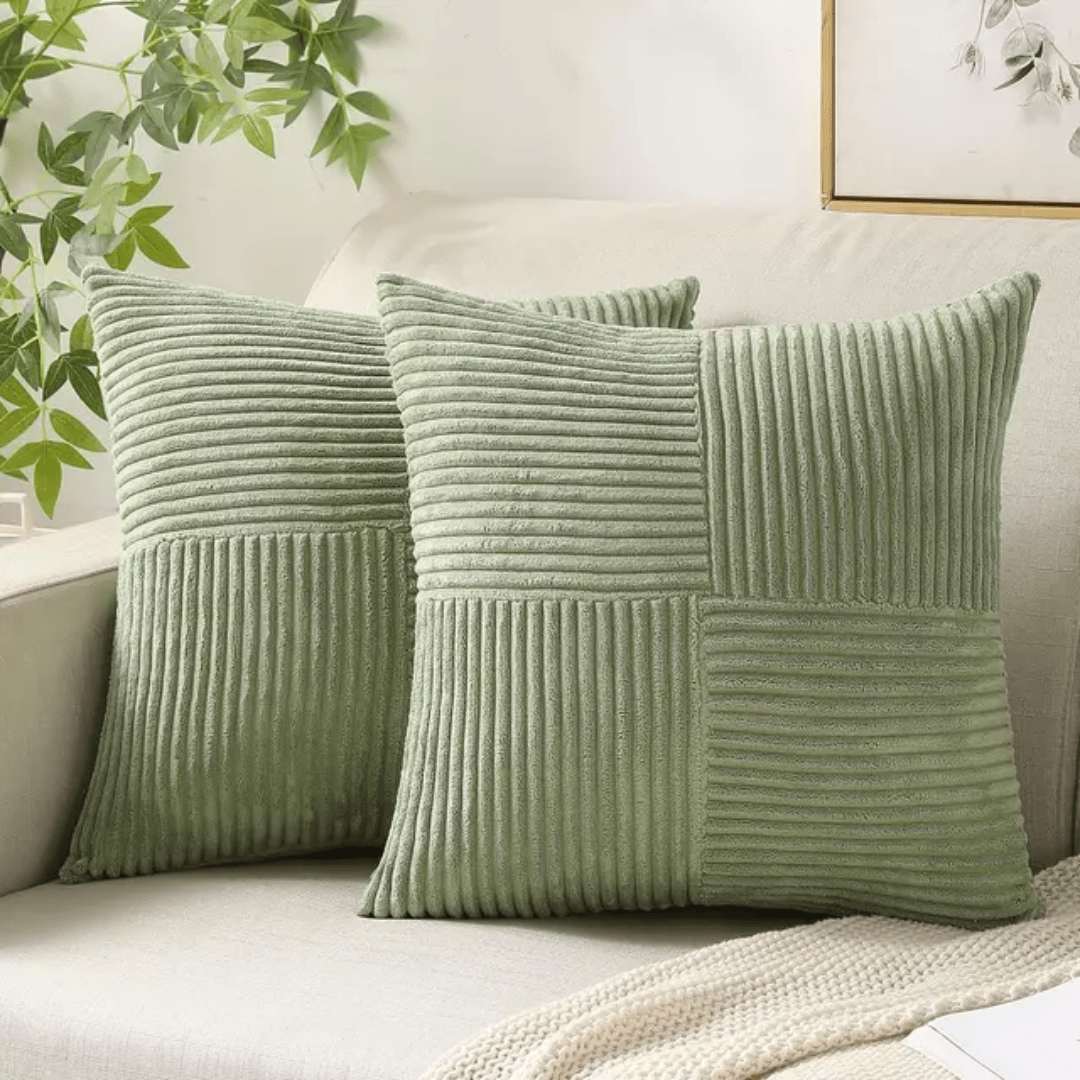 Housse de coussin en peluche 45x45 cm avec fermeture éclair invisible pour canapé et lit - Hommfer