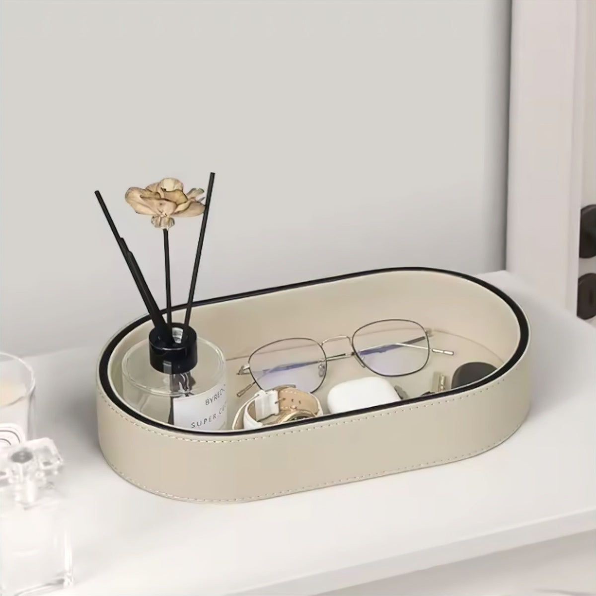 Leather Organiser Tray - Hommfer