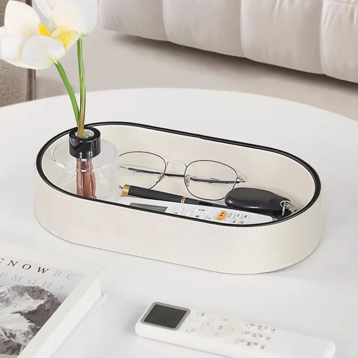 Leather Organiser Tray - Hommfer