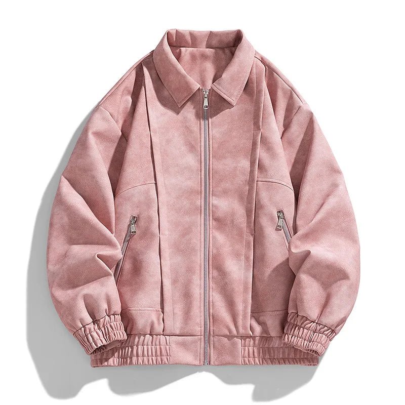 Lennor Veste Bomber effet suède à zip intégral avec poches latérales zippées pour le quotidien - Hommfer