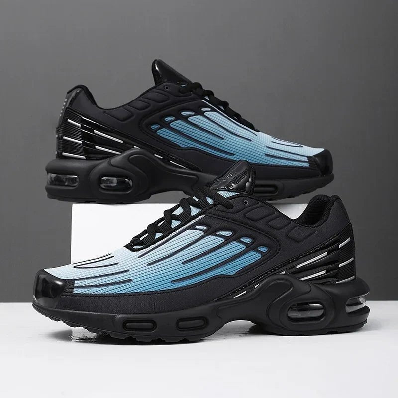 Liora Chaussures de course amorti Air en mesh respirant, maintien élastique, routes jusqu’à 10 km - Hommfer