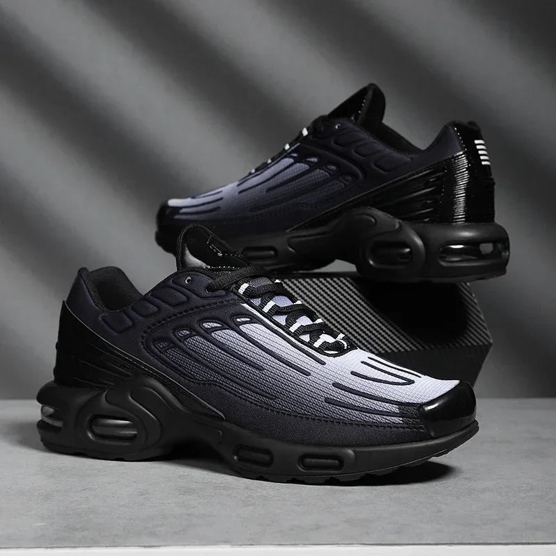 Liora Chaussures de course amorti Air en mesh respirant, maintien élastique, routes jusqu’à 10 km - Hommfer