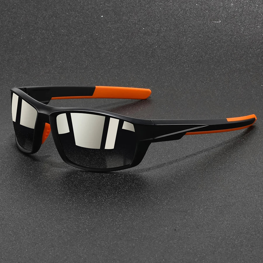 Liora Lunettes de soleil polarisées camouflage à verres miroités anti-éblouissement avec protection UV 400 - Hommfer