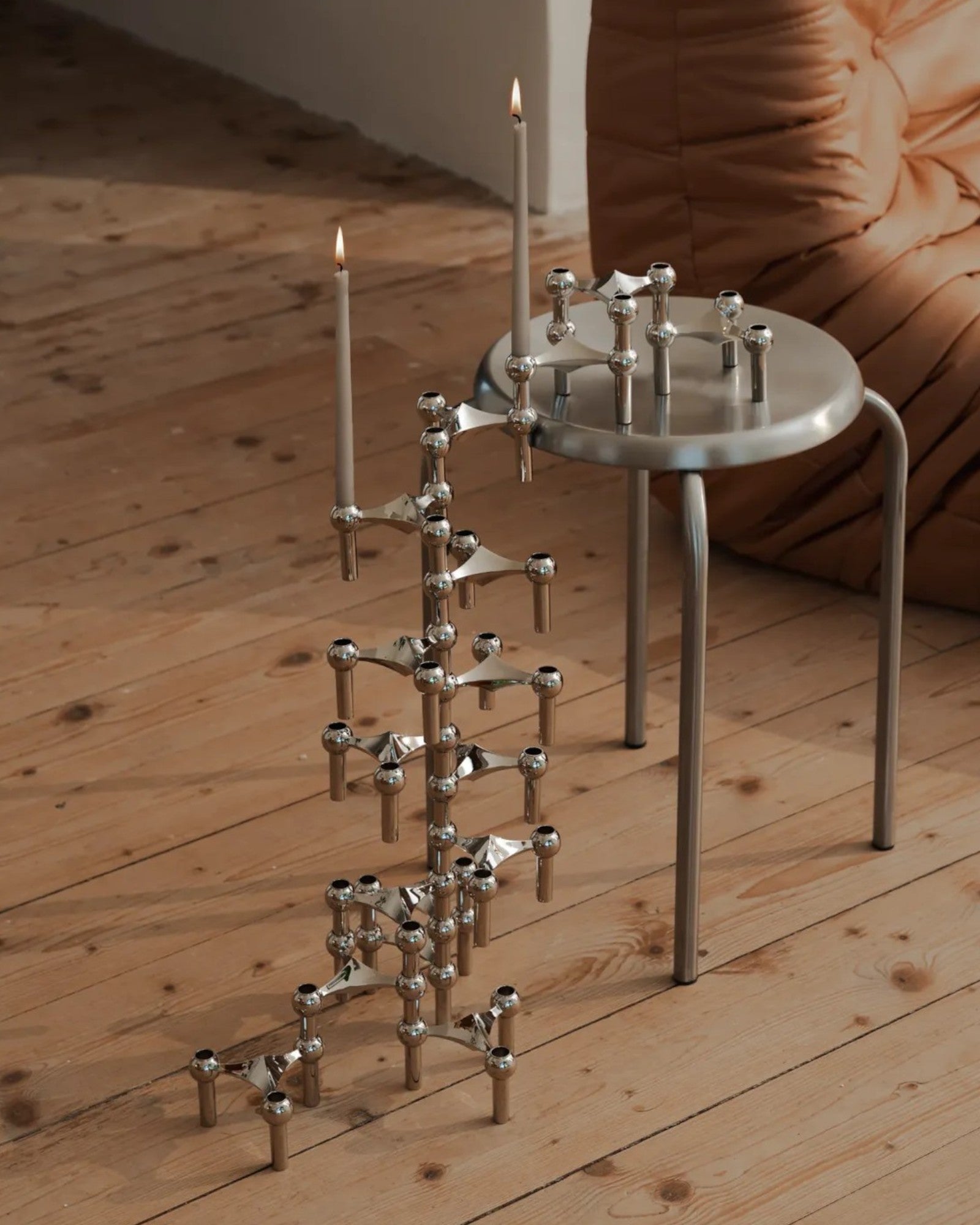 LumineClou - Porte - bougies en métal, espace pour 3 bougies - Hommfer