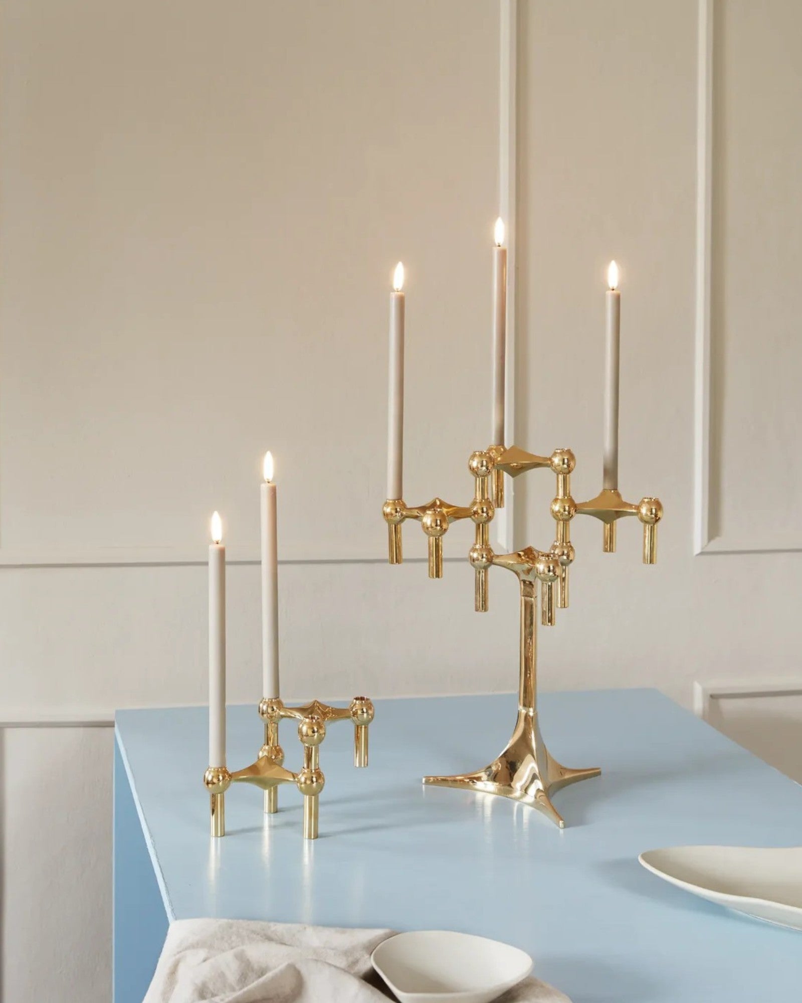 LumineClou - Porte - bougies en métal, espace pour 3 bougies - Hommfer