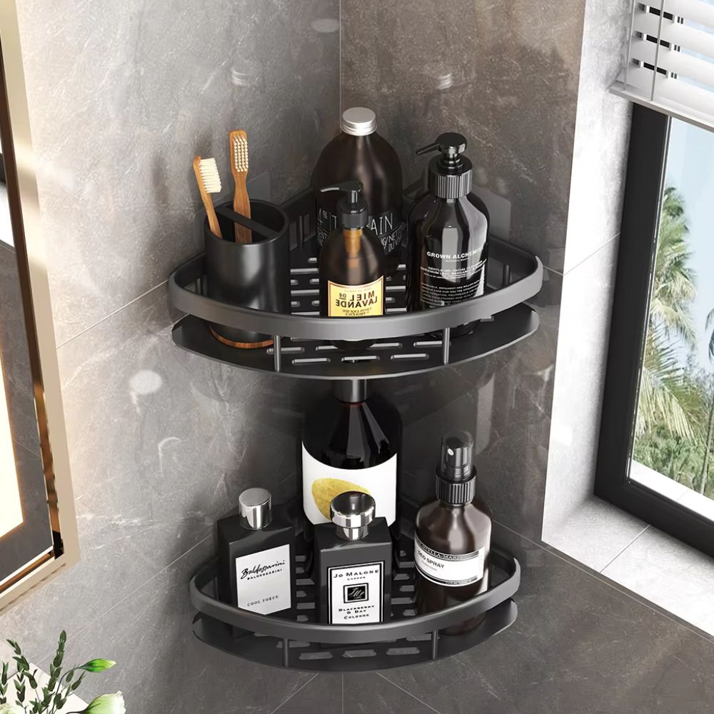 LuneVerte - Étagère Douche en Aluminium Moderne - Hommfer