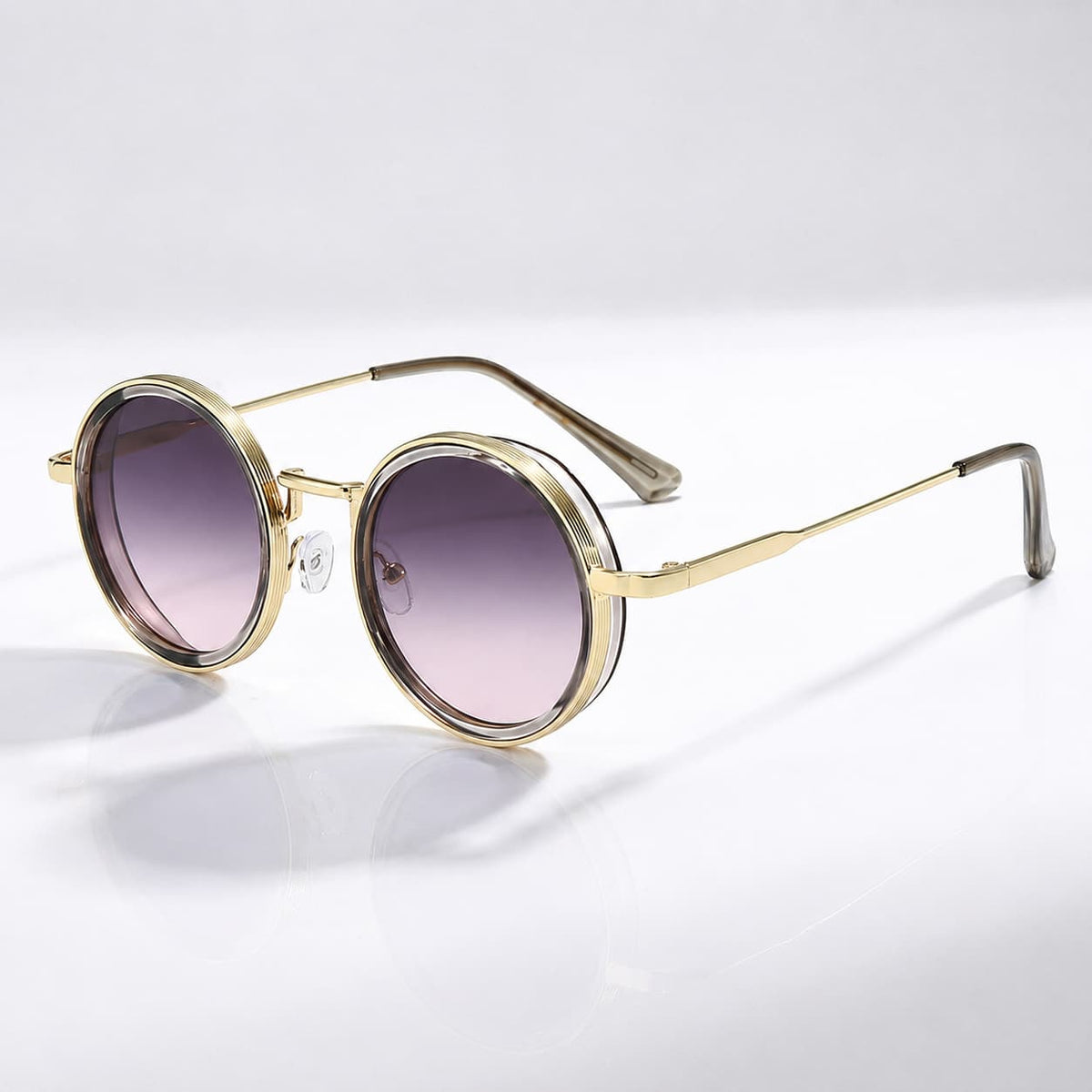 Lyra Lunettes de soleil polarisées UV400 en métal et acétate bi-matière pour réduction de l’éblouissement unisexe - Hommfer