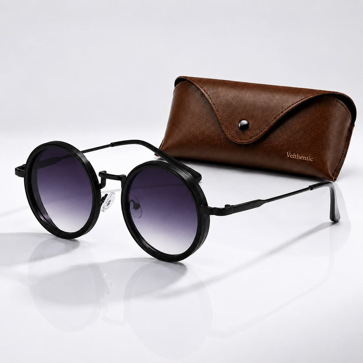 Lyra Lunettes de soleil polarisées UV400 en métal et acétate bi-matière pour réduction de l’éblouissement unisexe - Hommfer