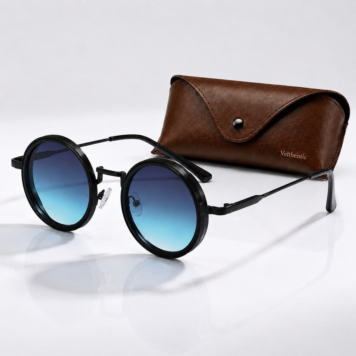 Lyra Lunettes de soleil polarisées UV400 en métal et acétate bi-matière pour réduction de l’éblouissement unisexe - Hommfer