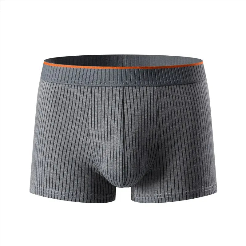 Marceau Boxer rayé en velours de coton stretch ultra-doux respirant et antibactérien - Hommfer