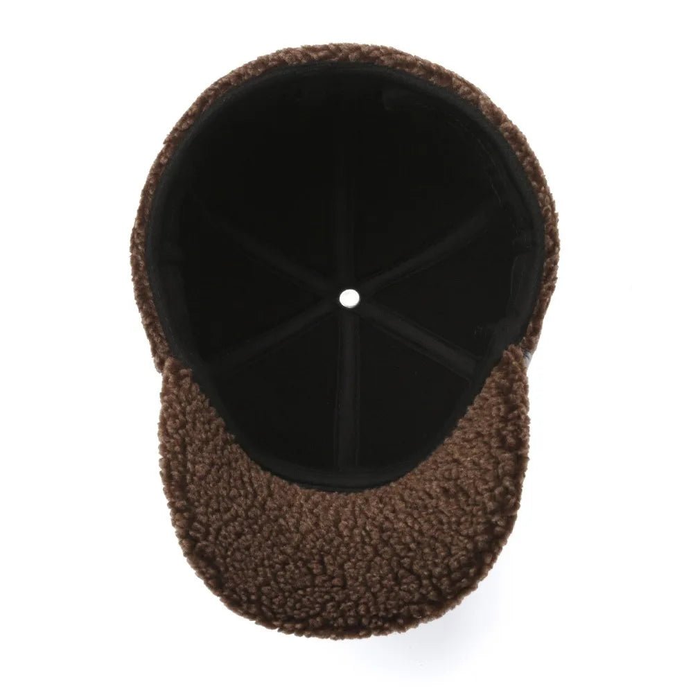 Marceau Chapeau Homme en Similicuir Chaud avec Cache-Oreilles pour l’Hiver - Hommfer