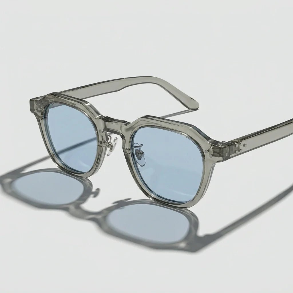 Marceau Lunettes de soleil unisexes à monture TR90 légère et résistante, verres CE UV400 pour un port quotidien - Hommfer