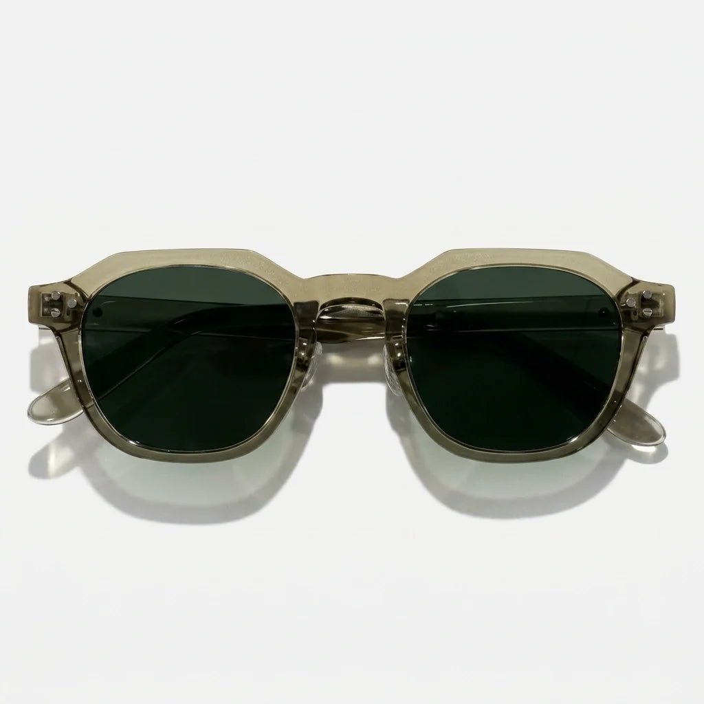 Marceau Lunettes de soleil unisexes à monture TR90 légère et résistante, verres CE UV400 pour un port quotidien - Hommfer