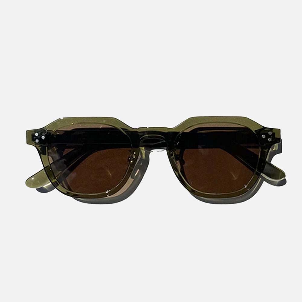 Marceau Lunettes de soleil unisexes à monture TR90 légère et résistante, verres CE UV400 pour un port quotidien - Hommfer