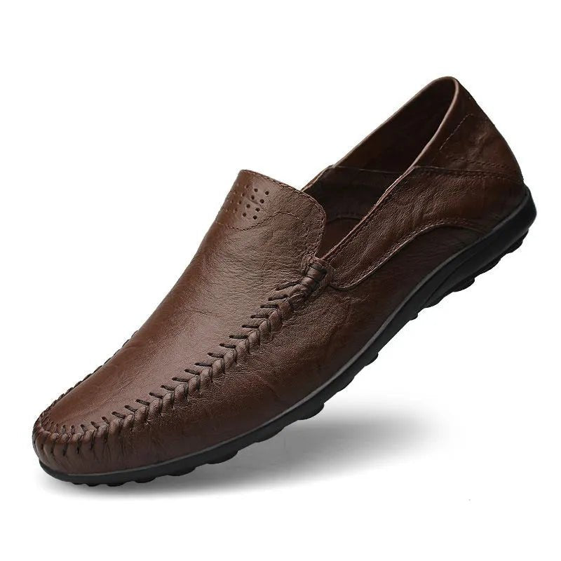 Marceau Mocassins en cuir 100% véritable pour marcher confortablement au quotidien - Hommfer
