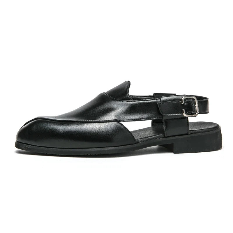 Marceau Mocassins en cuir souple à découpes carrées pour une adhérence sur tous les terrains - Hommfer