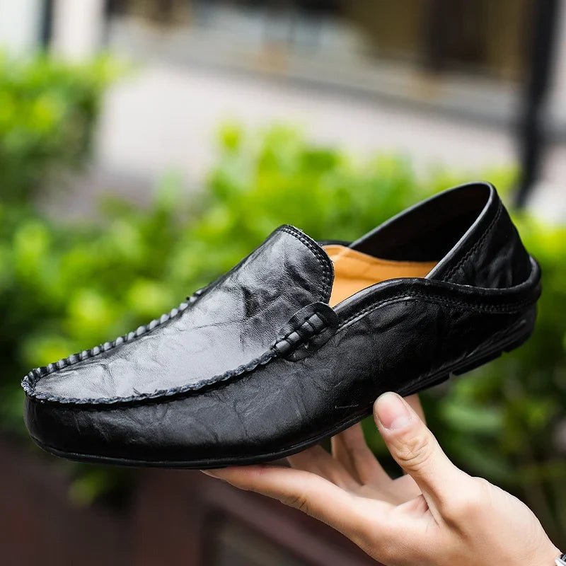 Marceau Mocassins en cuir véritable pour un confort de marche quotidien - Hommfer