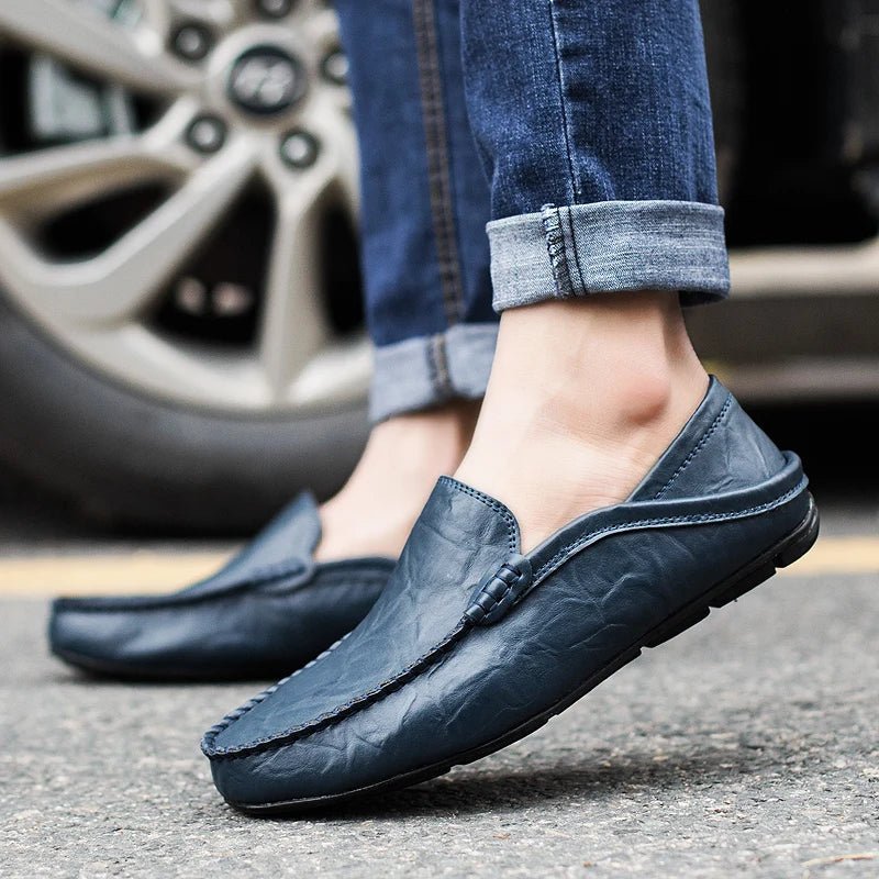 Marceau Mocassins en cuir véritable pour un confort de marche quotidien - Hommfer