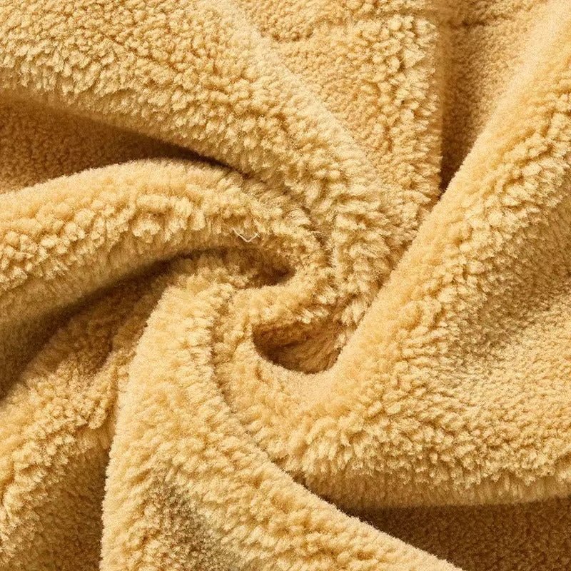 Marceau Veste en Velours Côtelé Doublée Sherpa Coupe-Vent à Fermeture Éclair pour l’Automne-Hiver - Hommfer