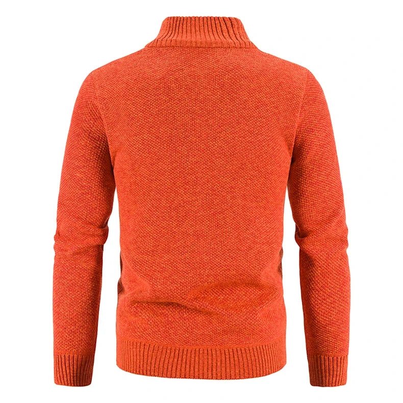 Marceau Veste zippée doublée en polaire coupe slim pour l'automne et l'hiver - Hommfer