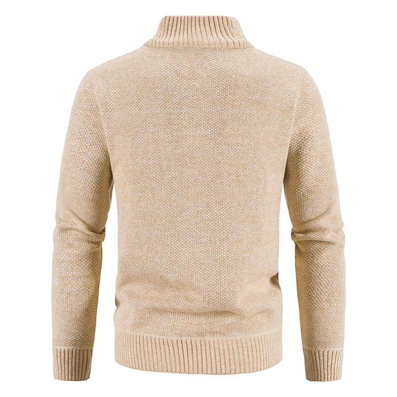 Marceau Veste zippée doublée en polaire coupe slim pour l'automne et l'hiver - Hommfer