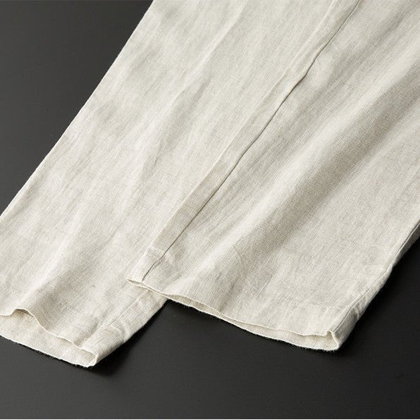 Rivage Ensemble Blazer Déstructuré et Pantalon à Cordon en Lin-Coton pour Confort Respirant - Hommfer