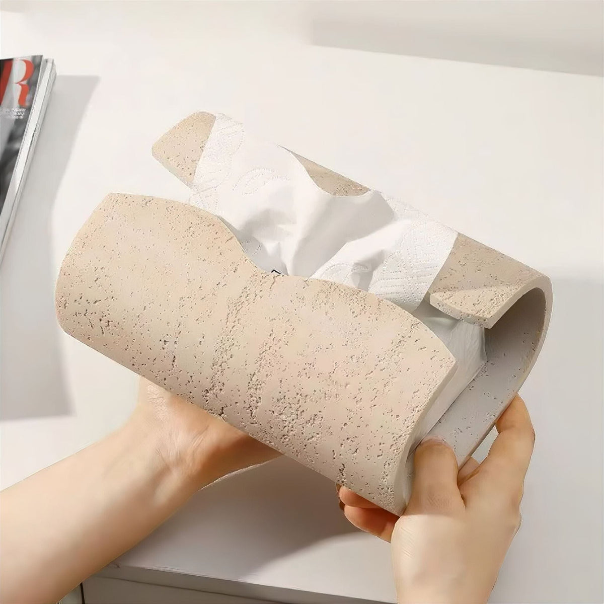 Sandstone Tissue Box - Hommfer
